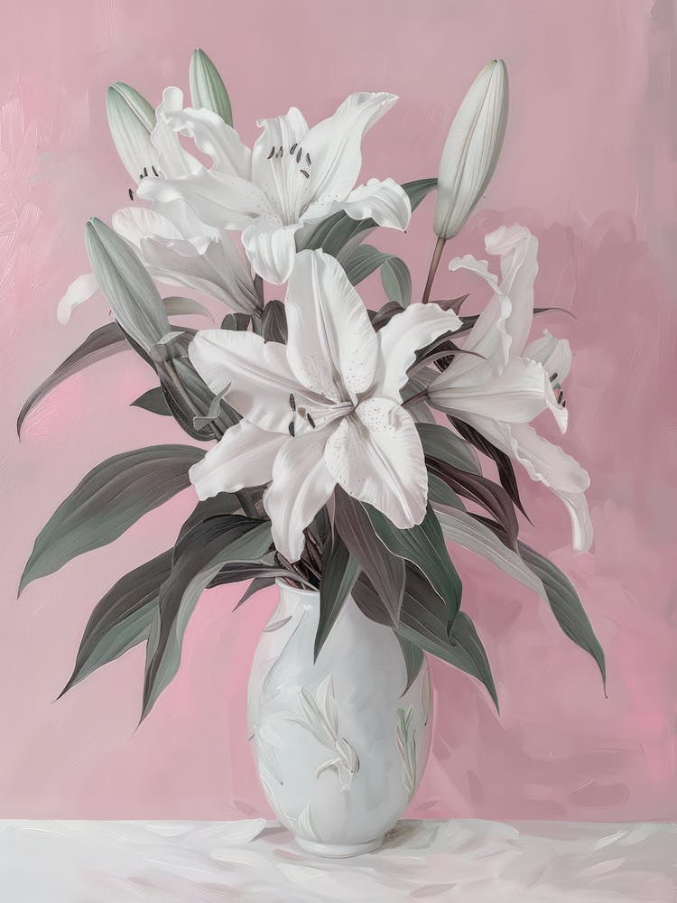 A World Of Flowers Lilies 1 Painting