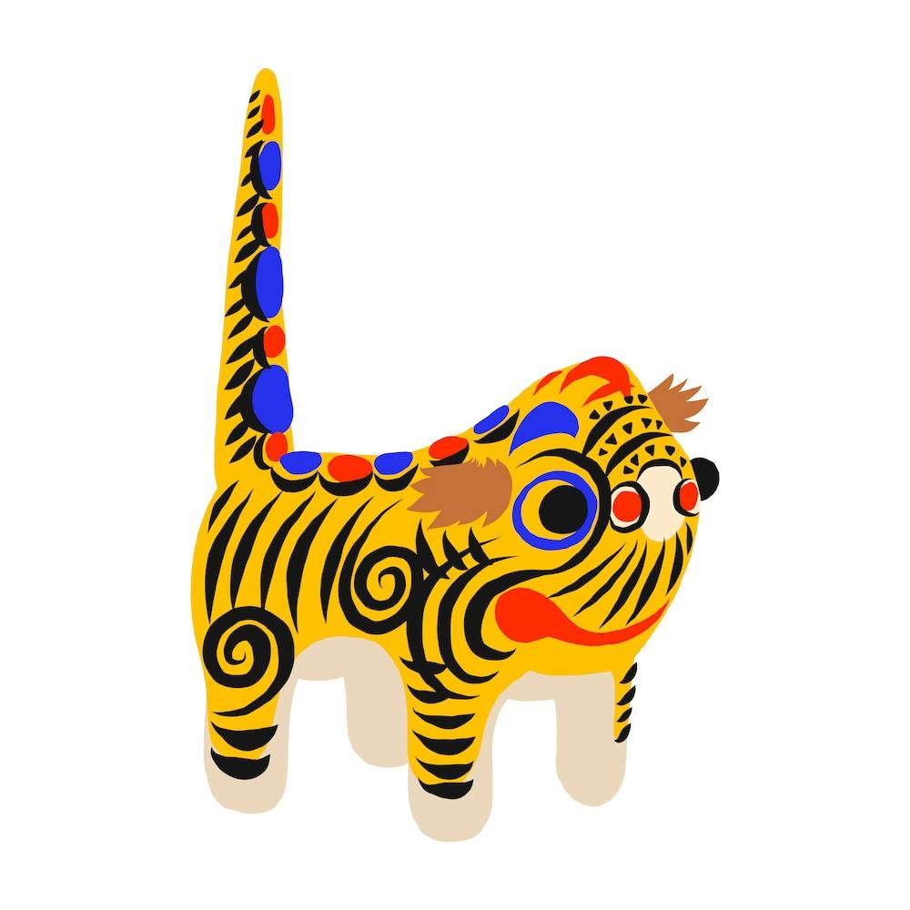 Hariko No Tora Tiger Doll Square