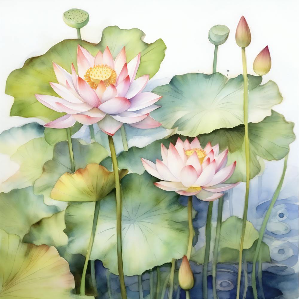 Waterlily Watercolor