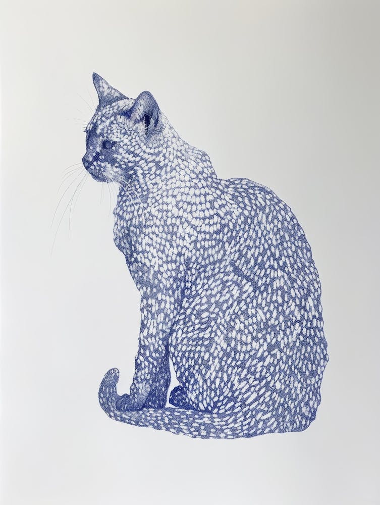 Cat In Blue 1