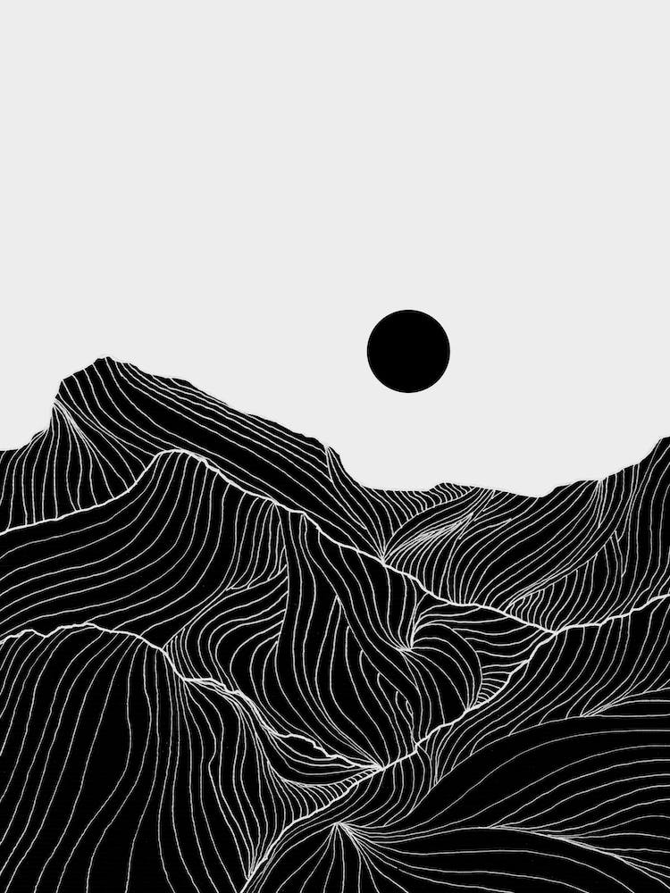 Lines In The Mountains Xxv