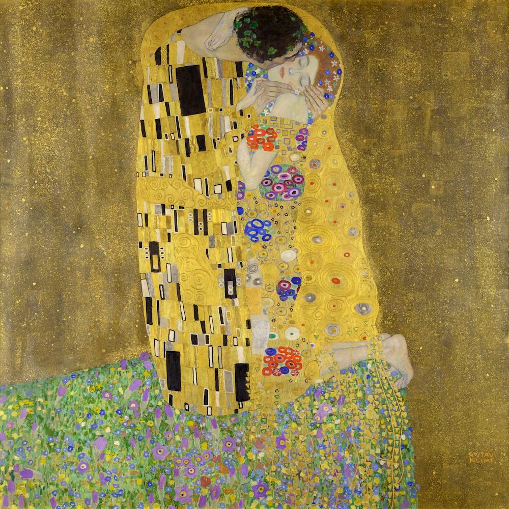 The Kiss (1907–1908), Gustav Klimt