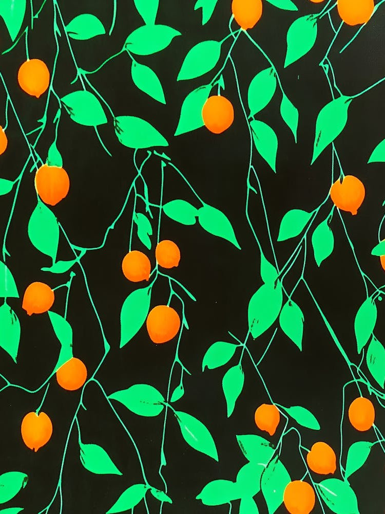 Oranges On Black