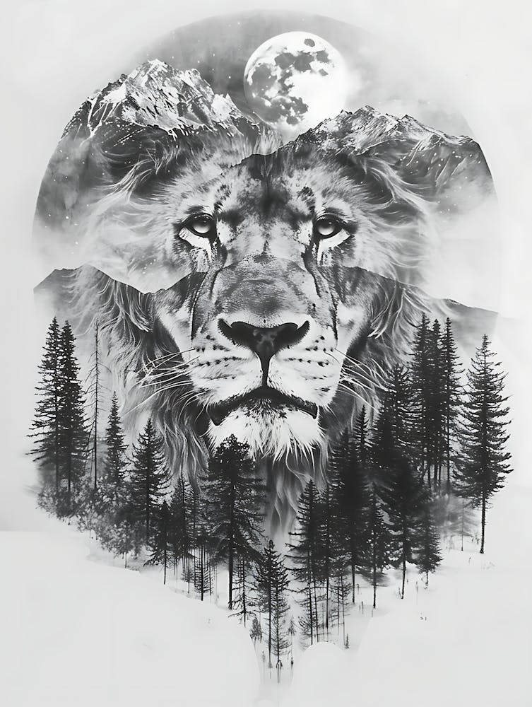 Lion In The Forest 6