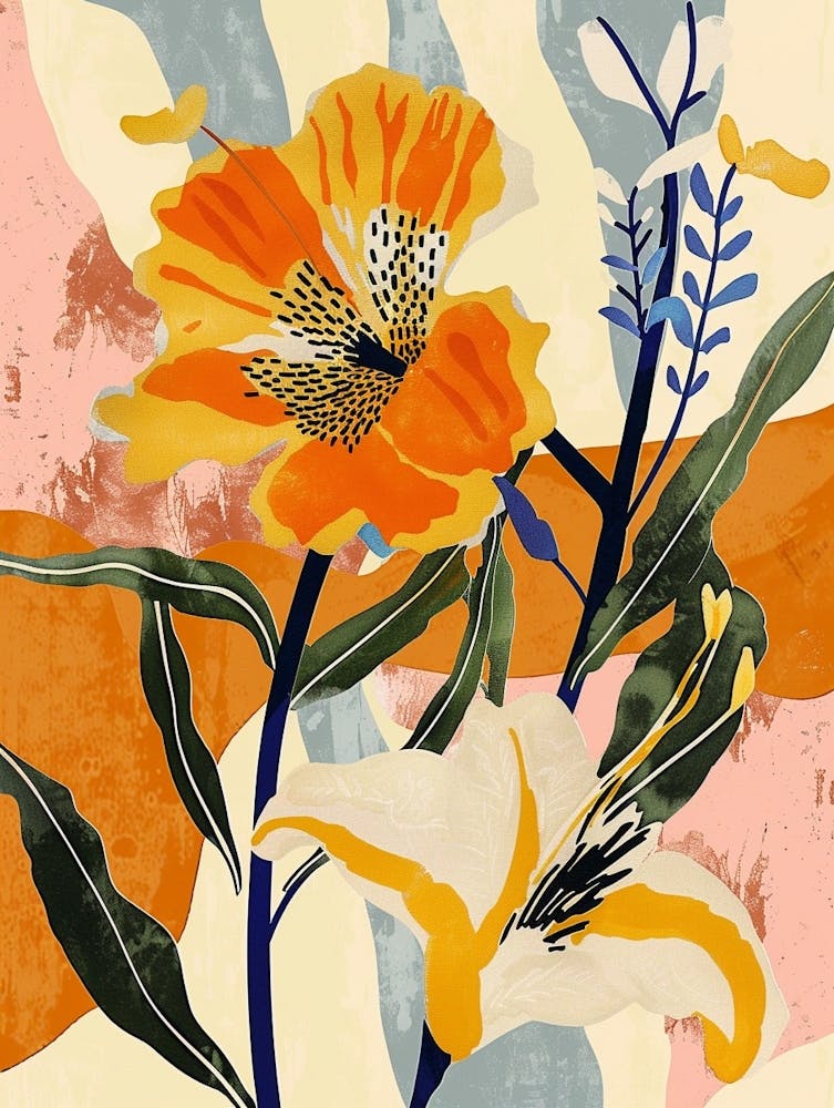 Colourful Flower Illustration Portulaca 4