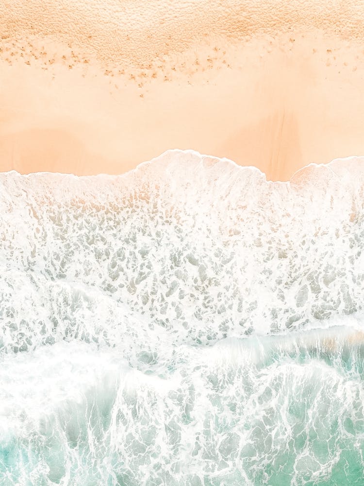 Vagues Océaniques Mousseuses