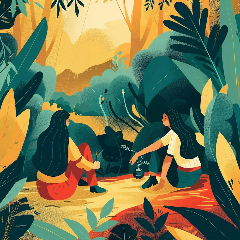 Two Women In The Jungle