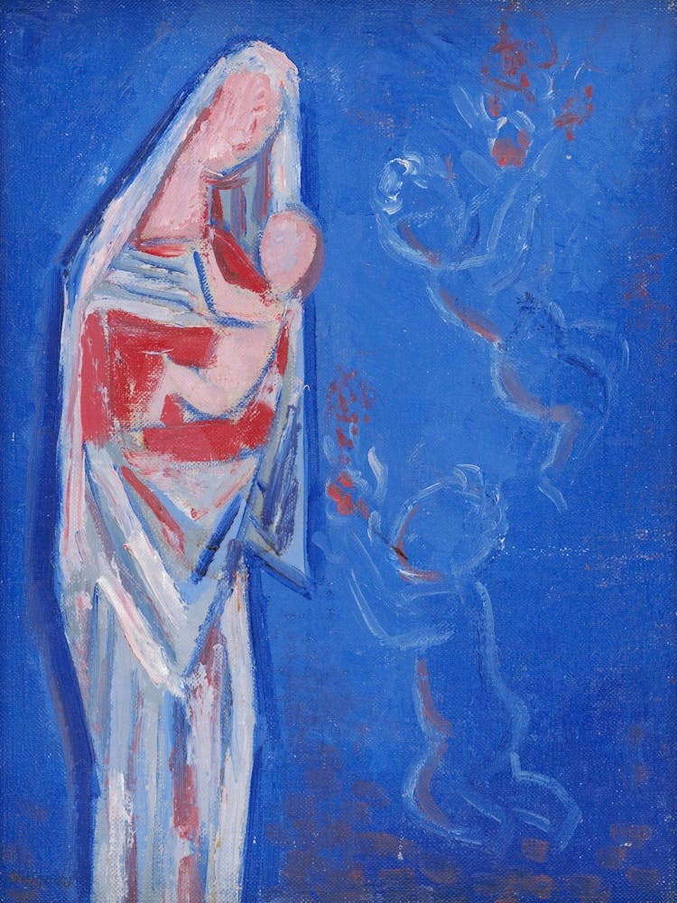 Standing Madonna With An Angel, Mikuláš Galanda
