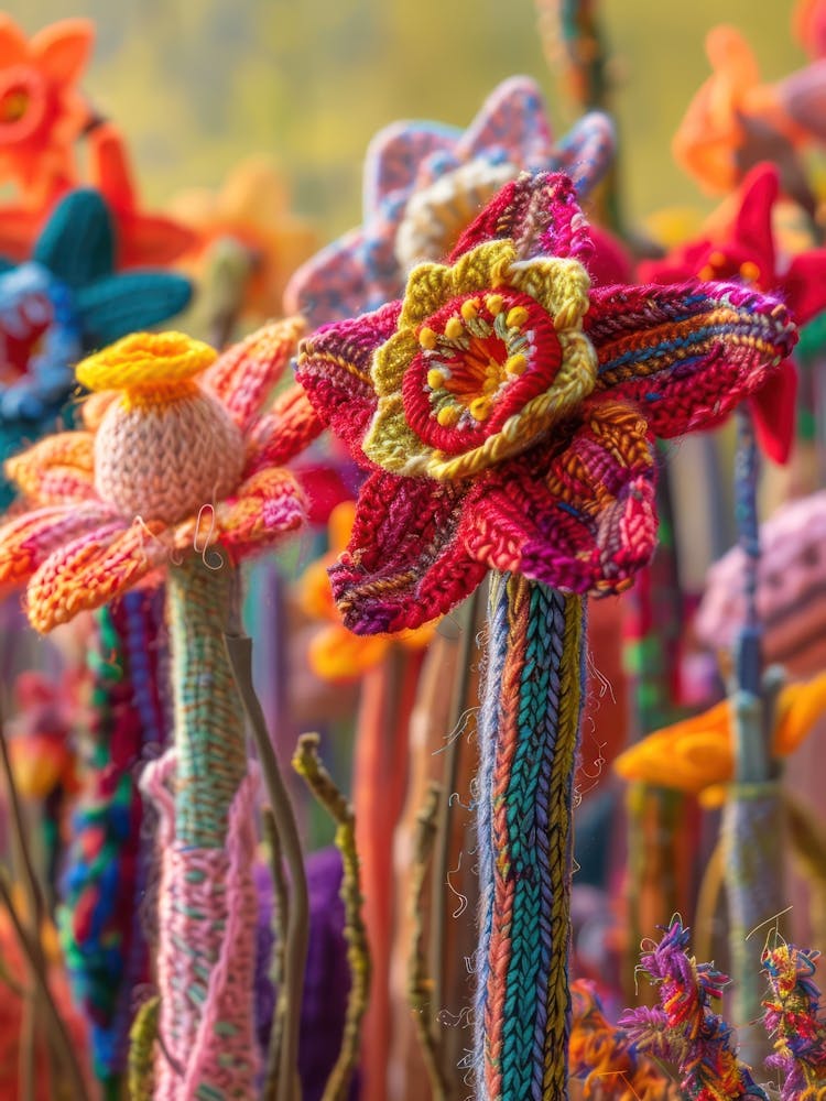 Daffodil Knitted In Crochet 6