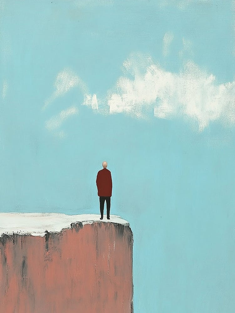 Man On A Cliff