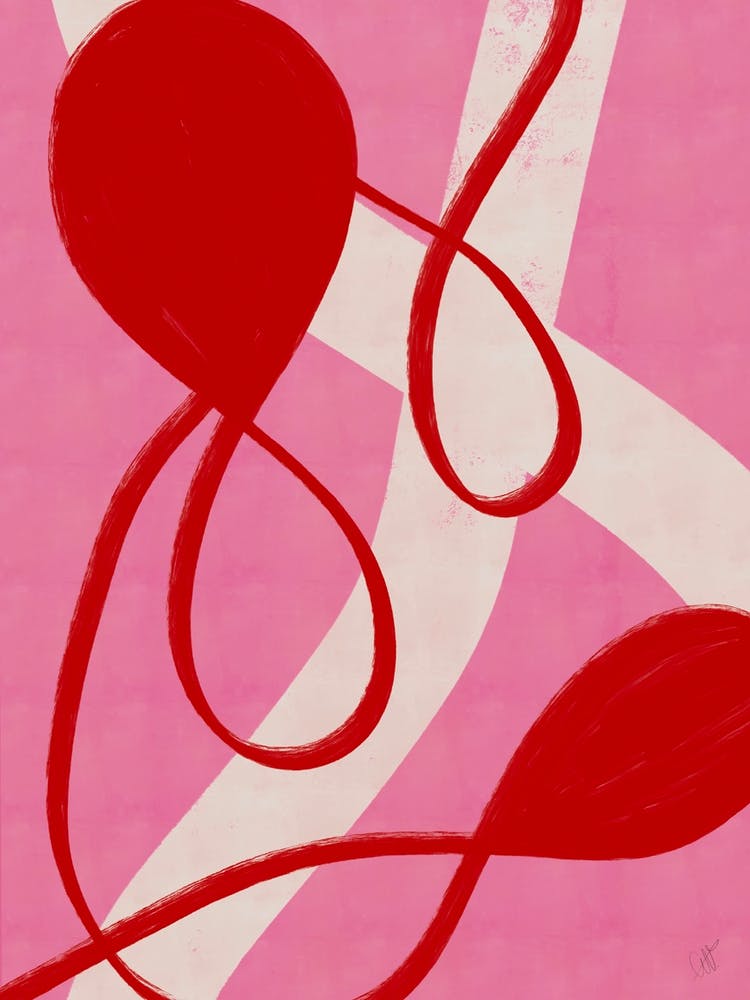 Pink and Red Abstract No. 3