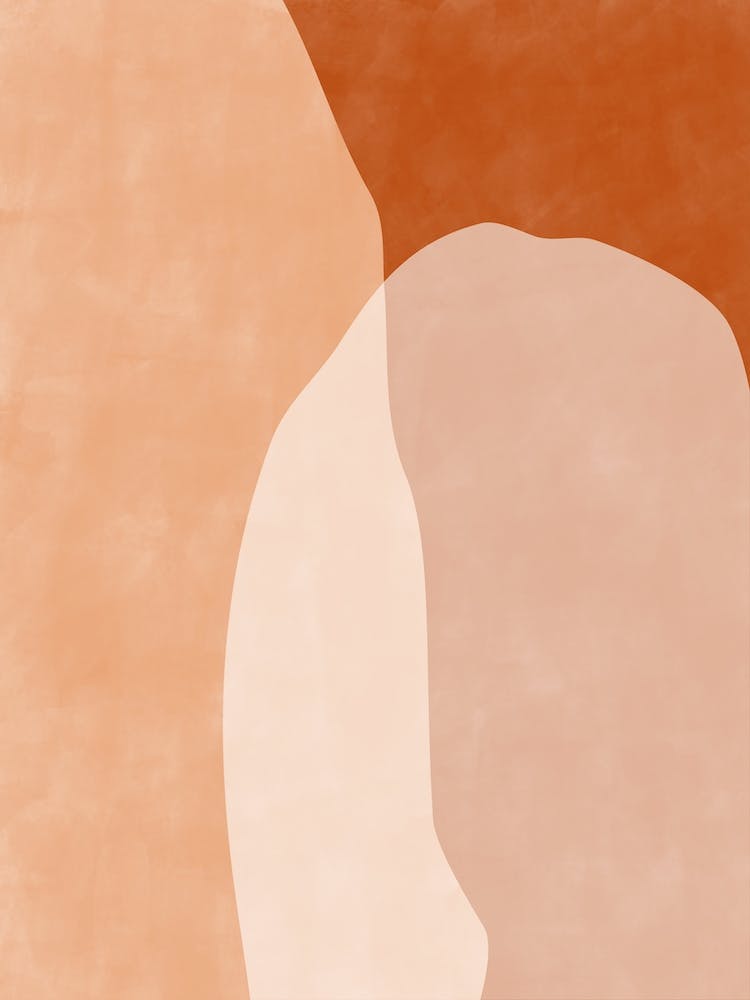 Organic Shapes Terracotta Print No.1