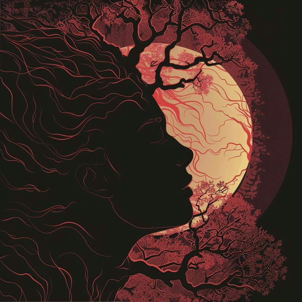 Moon And The Tree