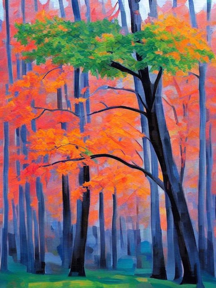 Northern Red Oak Tree Cubist