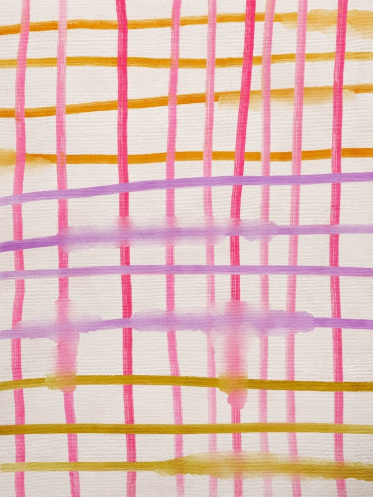 Pink And Yellow Spilled Grid