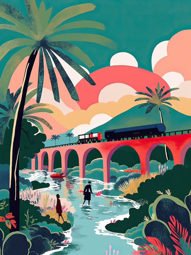 El Ferdan Railway Bridge Egypt Colourful 2