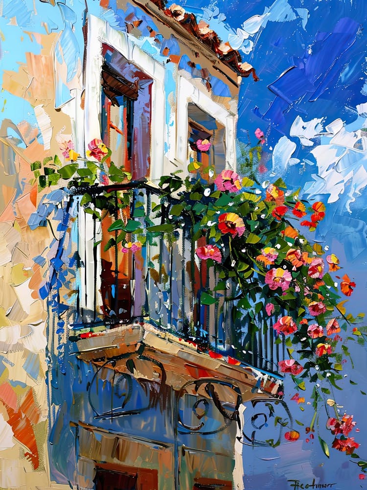 Balcony Painting In Cadiz 3