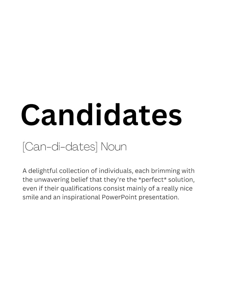 Candidates Definition Meaning