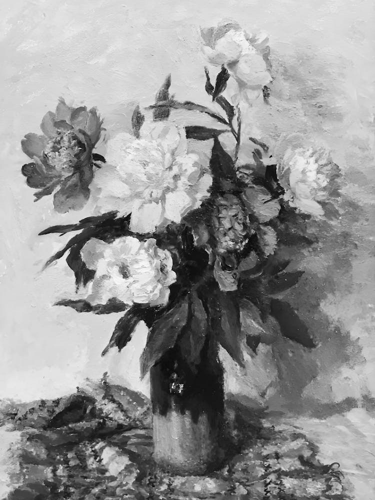 Peonies In A Vase 1