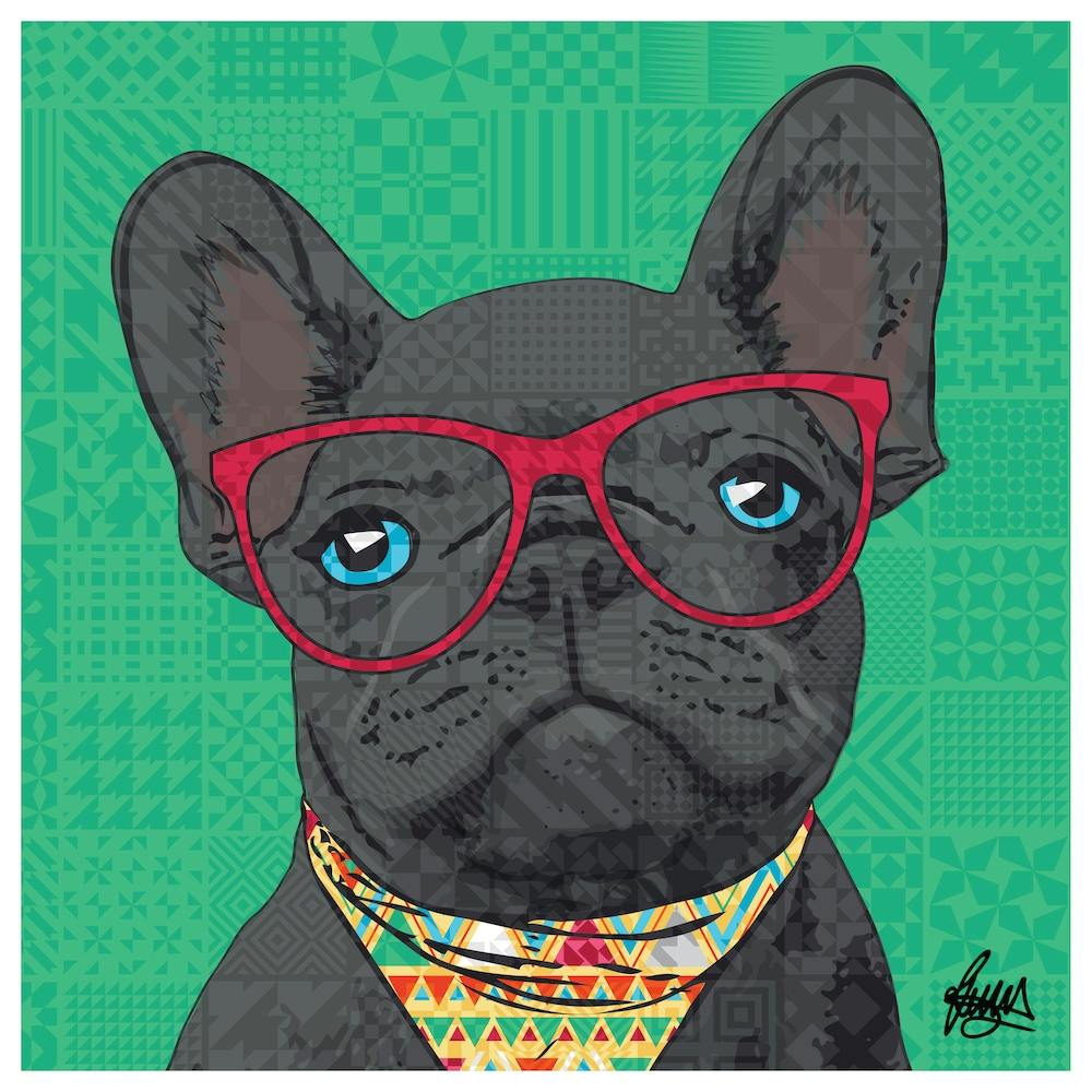 French Bulldog Square