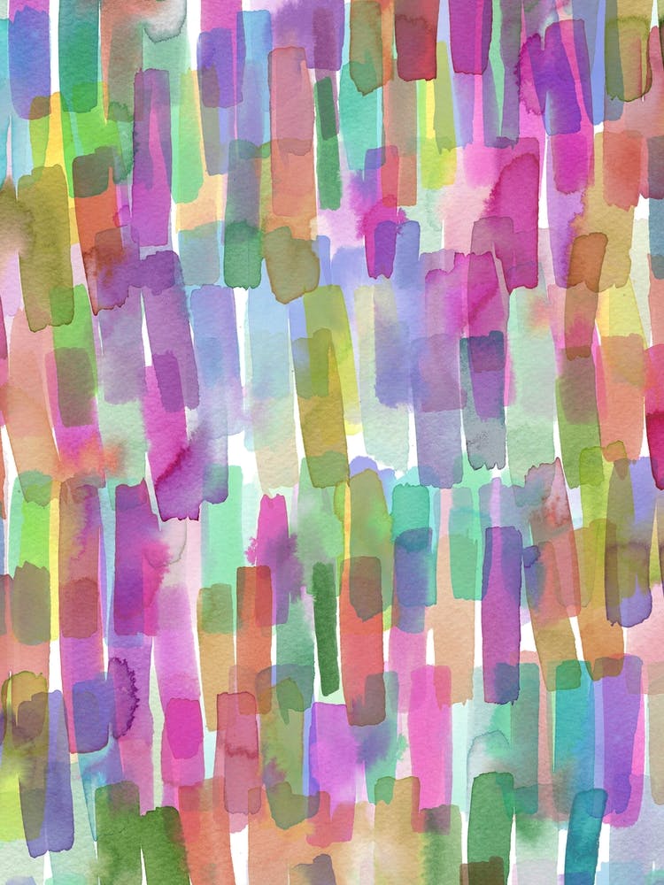 Colorful Watercolor Stripes Strokes