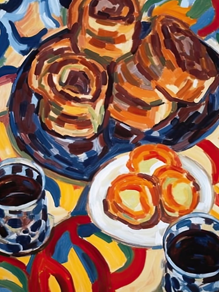 Pain Au Chocolate Painting 3