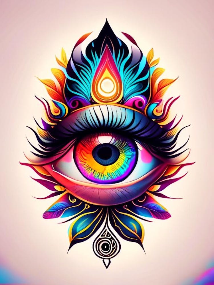 Spiritual Awakening, Symbol, Third Eye Tattoo 8