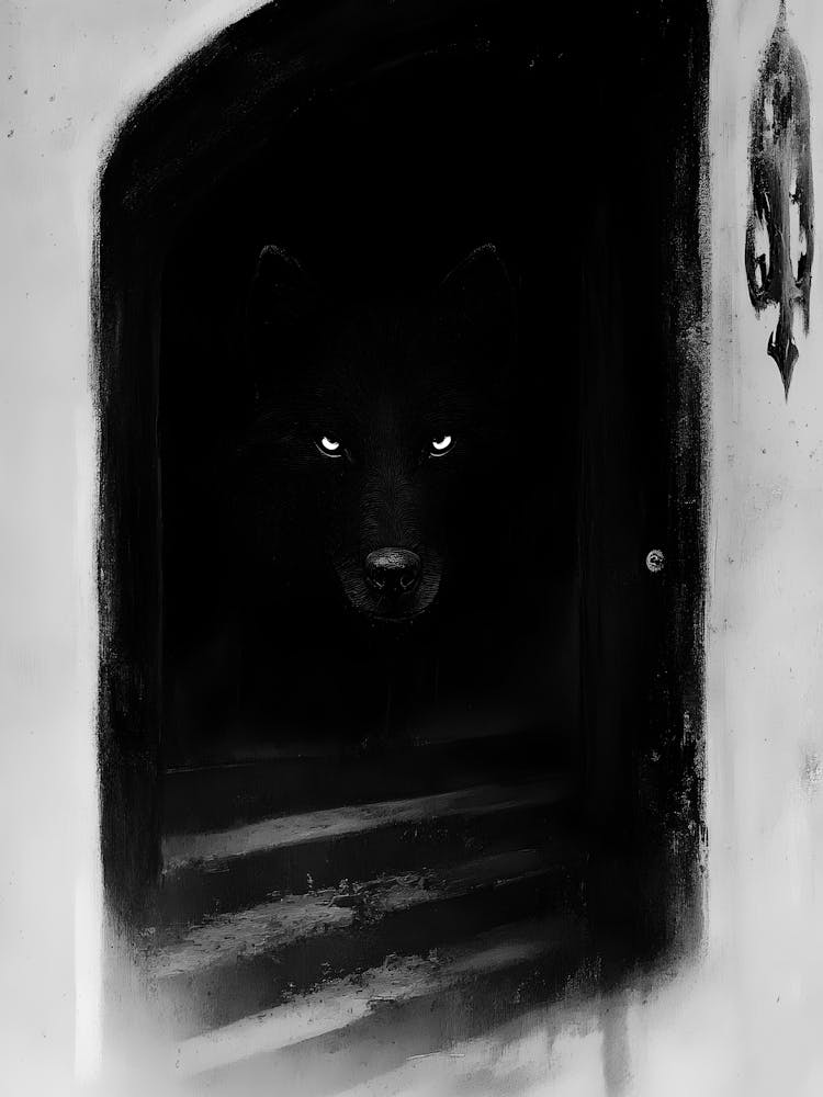 Wolf In The Doorway