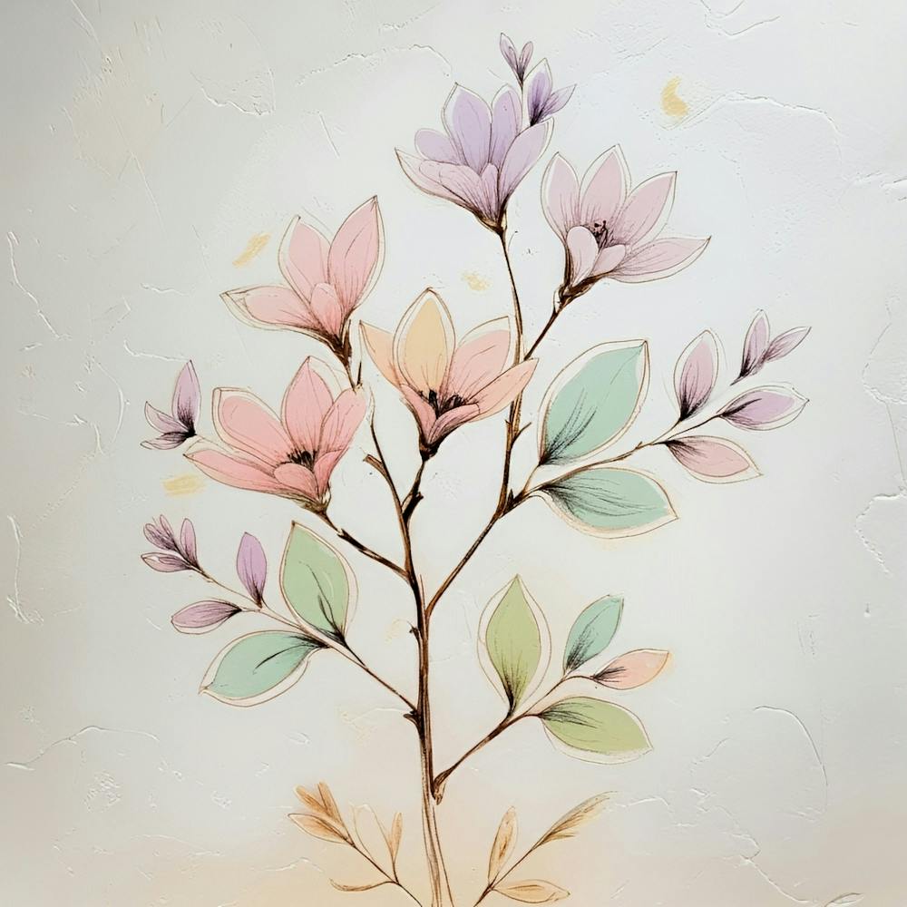 Watercolor Of Flowers