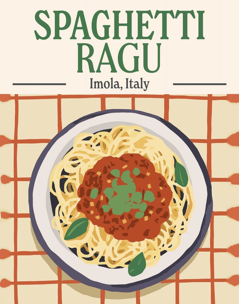 Spaghetti Pasta Ragu Food Kitchen Copy