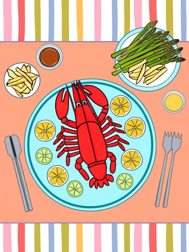 Lobster On A Plate 8