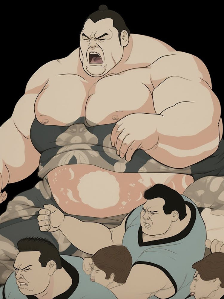 Sumo Wrestlers Japanese 4