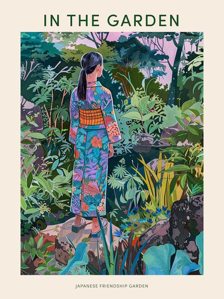 In The Garden Poster Japanese Friendship Garden 2