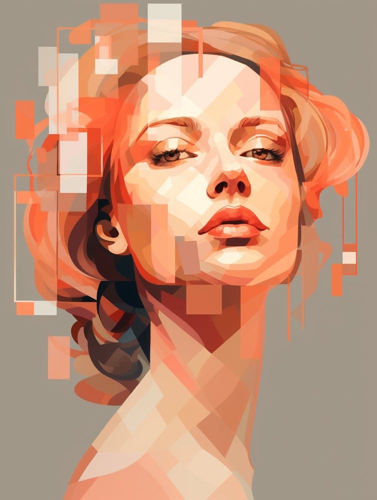 Abstract Geometric Lady 9