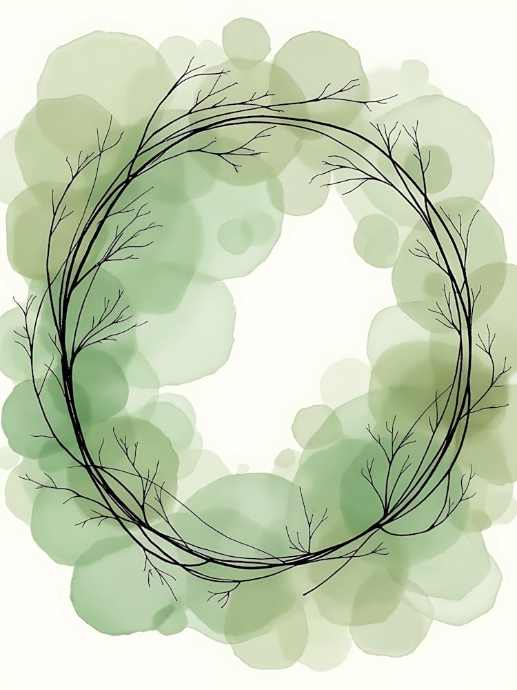 Tranquil Garden in Sage Tones