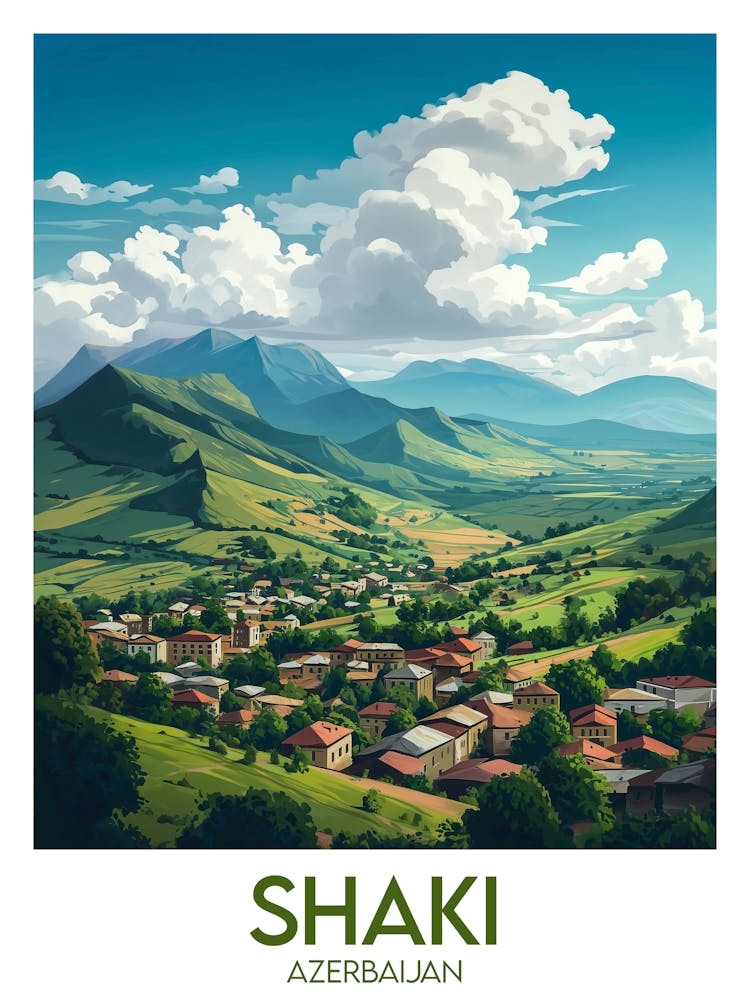 Affiche de voyage Shaki