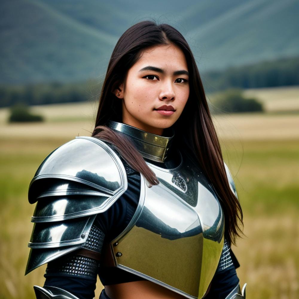 Asian Woman In Armor