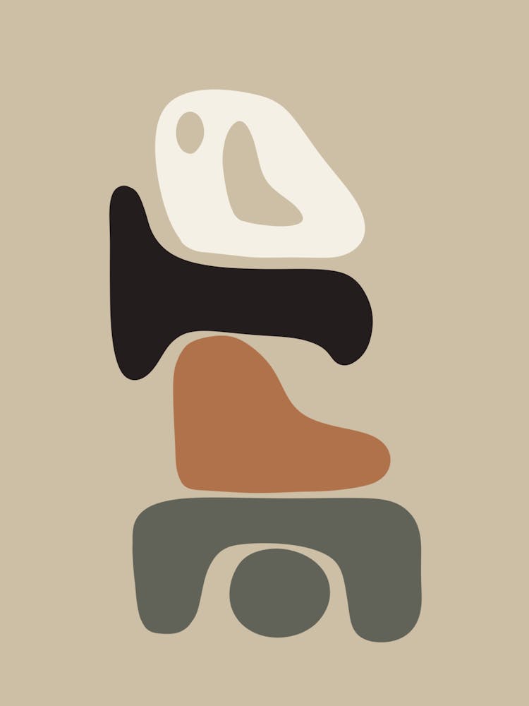 Boho abstract shapes