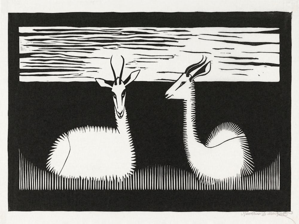 Two Gazelles (1926), Samuel Jessurun