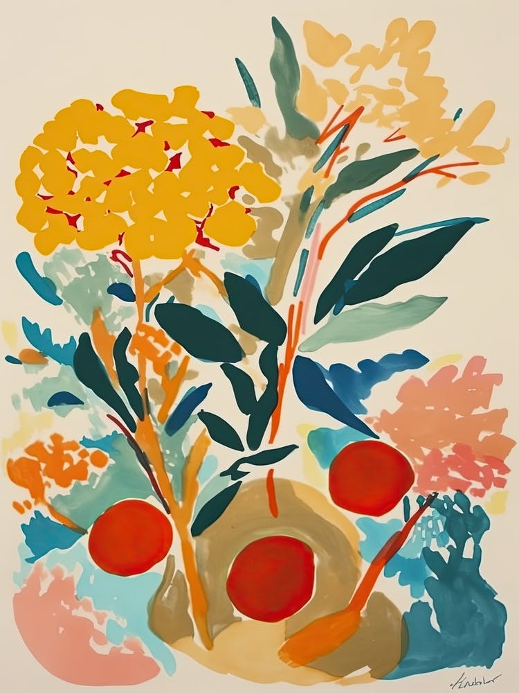 Marigold Flower Illustration 4
