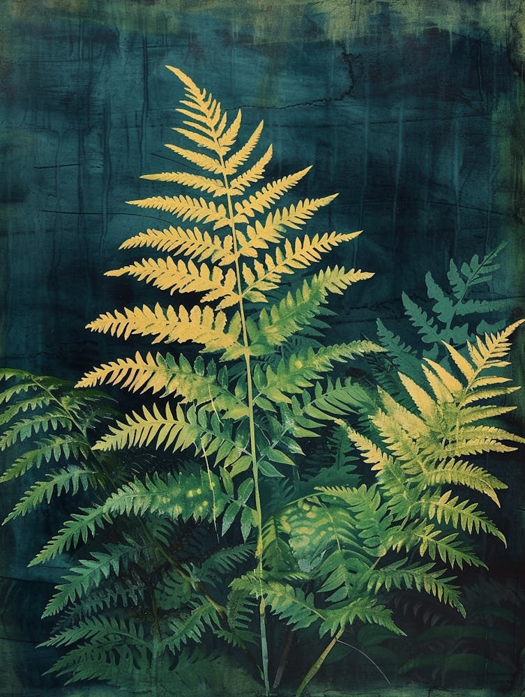 Japanese Painted Fern Painting 2