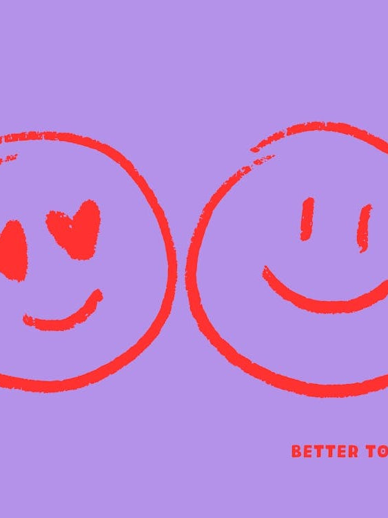 Better together - smile purple