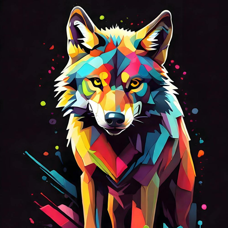 Colorful Wolf