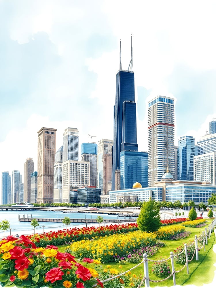 Cityscape in Bloom 1