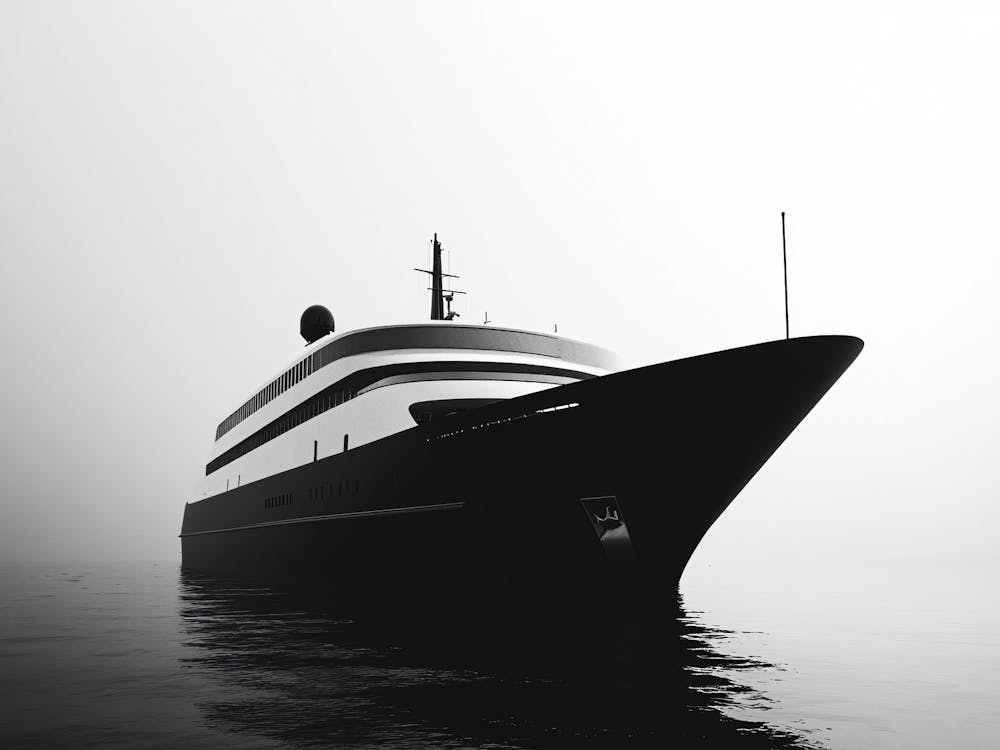 Yacht In The Fog