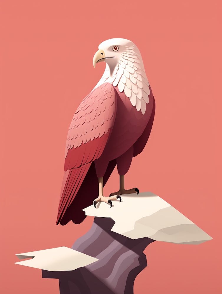 Aigle Minimaliste 2 Illustration