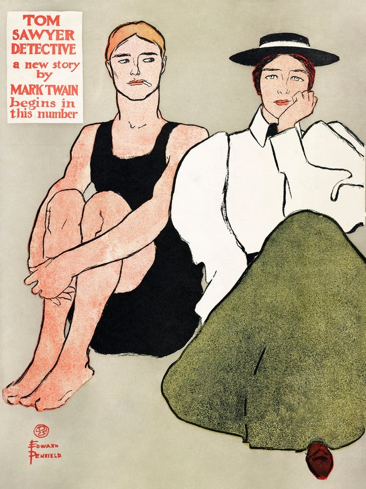 Two Seated Women (1896), Edward Penfield