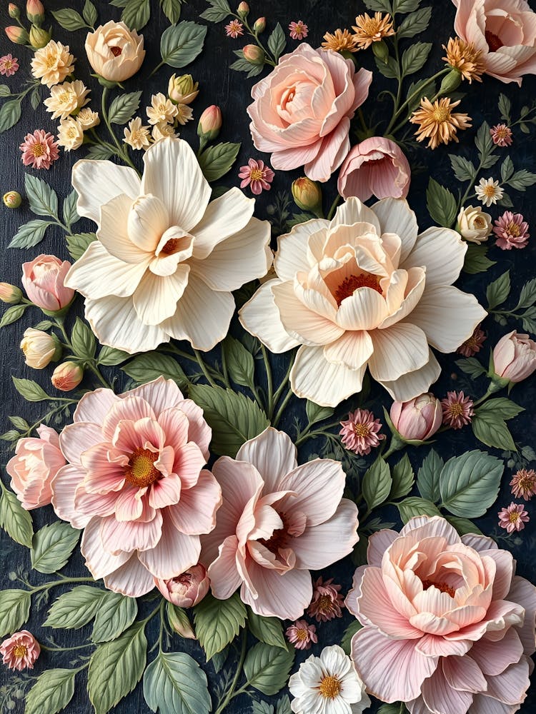 Roses And Peonies