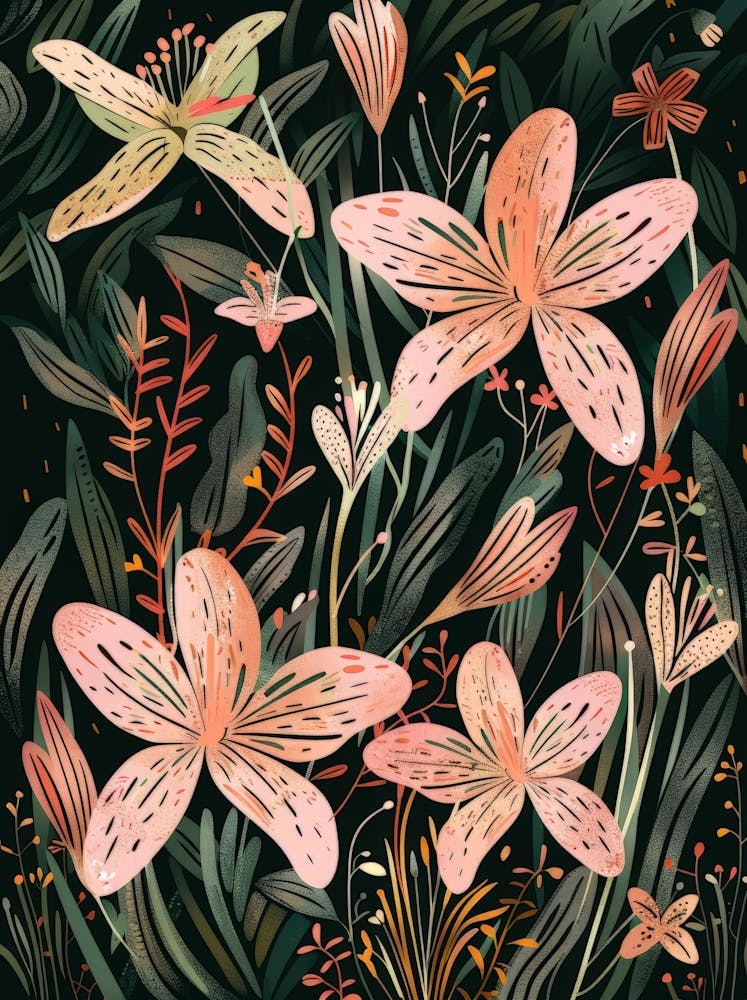 Lily Flower Pattern