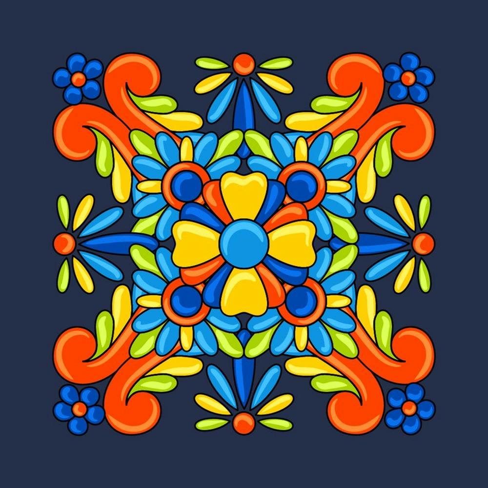 Mexican Floral Pattern